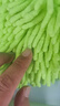 小亿洗车手套雪尼尔珊瑚虫毛绒加厚汽车抹布双面擦车手套洗车清洁工具 雪尼尔洗车手套（荧光绿）单只 实拍图
