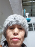 槿城兔毛帽子女秋冬天加厚保暖显脸小韩版冬季毛绒手工皮草毛线帽MM85 混灰色 均码 实拍图