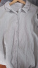 无印良品 MUJI IDEE 女式  强捻 短袖罩衫 上衣女款夏季 棉麻 GAD10C4S 蓝灰色 M （155/80A） 晒单实拍图