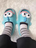 贞喜气拖鞋女外穿2025新款EVA时尚高级感卡通凉拖鞋居家浴室洗澡沙滩鞋 丑萌鱼拖鞋女湖蓝 38-39码 实拍图