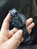冠琴（GUANQIN）新概念极简石英男士手表简约商务日历电子表防水夜光腕表简约男表 钢带全黑黑面 实拍图