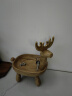 迪乐猫创意入户门玄关钥匙收纳摆件客厅麋鹿装饰品圣诞礼物 小鹿托盘收纳木色 实拍图
