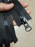若轩8号树脂粗齿羽绒服拉锁长款拉链双头双开衣服外套大拉链头配件 80厘米双头 黑色 1条 实拍图