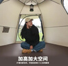 捷路普帐篷户外野营过夜折叠便携式加厚防雨露营装备全套全自动室内公园 【黑胶款】大号六角+防潮垫 实拍图