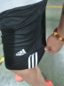 adidas速干舒适双面穿篮球运动短裤男装阿迪达斯官方 黑色/白   2XL 实拍图
