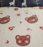 雅鹿·自由自在 床单单件 床罩被单单双人学生宿舍1.2米床保护罩草莓熊180*230cm 实拍图