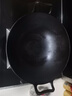 小幸福鑄鐵（KITCHEN LITTLE HAPPINESS KITCHEN）传统加厚双耳铸铁锅老式圆底大铁锅家用生铁锅无涂层不粘锅燃气用 33cm（圆底）+木盖+手套 33cm 实拍图