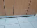 西朵厨房柜子腿下踢脚线橱柜底部挡板厨柜脚下面的铝合金地脚线踢脚板 铝塑款银拉丝100mm高*1米 实拍图