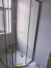 月霖淋浴房隔断卫生间干湿分离浴室玻璃门洗澡间简易钻石型沐浴房屏风 枪灰色900*900 晒单实拍图
