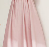 海青蓝（CYANINE SEA）夏季新款短袖修身连衣裙时尚简约纯色大摆裙中长款裙子 粉色 L 晒单实拍图
