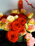 京东鲜花  浮雕花瓶摆件 客厅插花玻璃透明水养玫瑰花高级感鲜花轻奢餐桌 实拍图