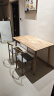 爱必居 全实木餐桌小户型家用餐桌长方形饭桌子橡胶木原木色1.2米 单桌 实拍图