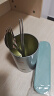 美厨（maxcook）316L不锈钢筷子勺子叉子餐具套装 便携式筷勺四件套 绿MCGC1061 实拍图