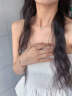 凰饰丽（PHOENIXSILY）樱花项链女银首饰时尚饰品520母亲节礼物送女生女友老婆 优雅银【代写贺卡联系客服】 实拍图