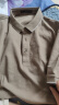 太平鸟男装索罗娜夏短袖衬衣t恤老花休闲polo衫 咖黄色第一批（修身） XL 晒单实拍图