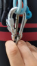 Golmud 7cm弹簧扣 保险钩 登山扣 主锁 简易钩 带锁 狗链 安全扣 钢丝绳钥匙钩x4个 晒单实拍图