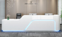 CNGAGUOJJ公司烤漆前台桌接待台简约现代迎宾美容院收银台吧台办公室柜台 2.4米一键盘一抽屉 晒单实拍图