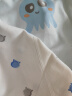 舒贝怡2件装婴儿衣服新四季款初生新生儿半背衣上衣睡衣内衣蓝白 66CM 实拍图