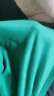 La Chapelle City拉夏贝尔纯棉短袖t恤女夏季2024年新款衣服女装休闲宽松半袖上衣 墨绿-弯线条 XL(建议110-120斤) 实拍图