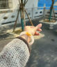 行芳 玉手镯黄翡玉镯冰种平安镯老坑翡翠处理飘鸡油黄色送礼饰品 内径55-56mm 实拍图
