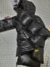 高梵黑金儿童鹅绒服旗舰中长款户外羽绒服男女童官方冬季亲子外套加厚 黑色亮面 160 实拍图