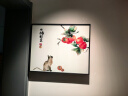 柳莺花燕免打孔电表箱装饰画现代简约客厅餐厅挂画电闸箱配电箱遮挡壁画 事事如意 55X45遮挡45X35 液压款 实拍图