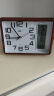 康巴丝（Compas）座钟客厅简约台钟石英钟时尚日历床头钟2991 咖木色 实拍图