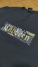 卡宾（CABBEEN）【凉感】烫印LOGO短袖T恤男2024夏季新款潮流冰丝情侣装上衣 煤黑色01 L /175/50 实拍图