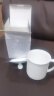 宜宜简约纯白骨瓷会务茶杯大号450ml 陶瓷带盖办公开会会议招待水杯子 实拍图