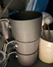 牧高笛（MOBIGARDEN）水杯 户外露营便携铝杯不锈钢茶杯迷你杯子 NX20666010 玄铁灰 实拍图