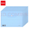 齐心(Comix) 20个装 A4透明横纹按扣文件袋 公文袋 资料袋 档案袋 蓝色 EA6002 实拍图