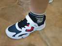 鸿星尔克（ERKE）童鞋中性大小童休闲鞋大网孔透气运动鞋尔克白/藏深蓝38 实拍图