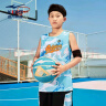 鸿星尔克（ERKE）童装男中大童无袖套装儿童夏季篮球套装海域蓝色组170 晒单实拍图