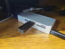 奥睿科(ORICO)Type-C分线器USB3.2Gen2hub扩展坞10Gbps集线器铝合金卡扣式 台式笔记本延长线 MH5PC银色 实拍图