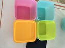 特百惠（Tupperware）冷藏保鲜盒1升彩色4件套冰箱收纳保鲜盒 干货零食果蔬冷藏盒方盒 1升冷藏方盒彩色 4件套 实拍图