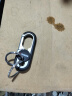 甫能 欧美达男士商务腰挂汽车钥匙扣挂件女锁匙扣创意双环钥匙圈钥匙 黑 实拍图