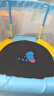 曼迪卡威（Mdikawe）蹦蹦床室内家用儿童宝宝弹跳跳床小孩蹭蹭床玩具成人健身儿童礼物 1.5米 撞色烤漆单杠款蓝承重700斤 加厚护网/吸盘静音防滑腿 实拍图