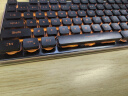 狼途（LANGTU） 游戏有线机械手感键盘鼠标套装（超薄静音键盘 键鼠套装 笔记本电脑办公键盘  ） 黑色橙光 实拍图