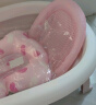 十月结晶婴儿洗澡盆新生儿大号可折叠宝宝浴盆尤兰达红浴盆浴网浴垫3件套 实拍图