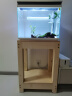 森森 超白玻璃一体小鱼缸HNE480款小型桌面水族箱免换水金鱼缸水族箱 实拍图