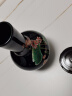 焕迪松 景德镇陶瓷器 乌金釉花瓶 粉彩荷花天球 现代时尚客厅工艺品摆件 带底座 天球瓶 实拍图