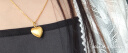 六福珠宝丝绸金足金爱心黄金吊坠挂坠不含项链 计价 GJGTBP0001 约1.97克 晒单实拍图