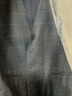 海澜之家（HLA）西服套装男秋季款纯色商务修身婚庆弹力松紧腰西装套装男轻商务 蓝灰格纹96 180/100B (50B) 晒单实拍图