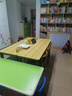 威曼帝电脑桌家用台式书桌学习桌写字桌简约卧室桌子工作台长条桌加厚款 浅木色面+黑架 长160*宽50*高74cm 实拍图