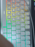 惠普（HP） 真机械手感键盘 游戏有线背光电竞吃鸡笔记本台式电脑外设办公复古圆键朋克键帽键盘键鼠套装 K500Y彩虹白【方键帽】 实拍图