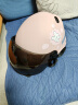 永久（FOREVER）儿童头盔可爱卡通男女童夏季防雨轻便半覆式安全帽 磨砂粉 实拍图