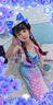 温听儿童泳衣女美人鱼泳衣演出泳装三件套鱼尾巴大中小女童 霓虹(上衣+短裤+尾巴)(没有脚蹼) 标准尺码-身高 105-115(4-5岁) 实拍图