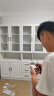 楚木匠 书柜 欧式书柜书架组合 玻璃门带门文件柜储物收纳家用落地书橱 五门带抽屉白色 200*40*200 实拍图