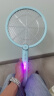 久量电蚊拍家用充电式紫光灭蚊灯自动诱蚊驱蚊器电苍蝇拍底座灯拍两用 实拍图