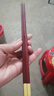 木之初 红木筷子家用实木中国红简装礼盒无漆无蜡送情侣家人礼品筷刻字 箸福礼盒-鸡翅红檀雾金2双装 实拍图